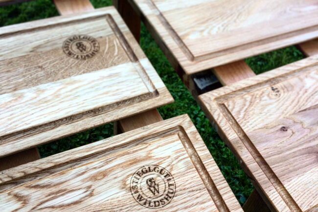Schneidbretter aus Holz für Stieglgut Wildshut